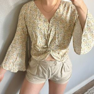 Good Luck Gem NWT Blouse Floral